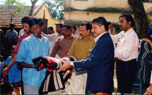 Distribution of Blankets at Deaf, Dumb anb Blind School